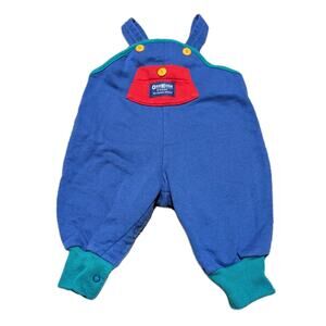 Oshkosh B’gosh Blue Shortalls Colorblock Overalls Vestback 3-6 M USA Made